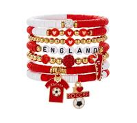 OSNIYAW Bracelets de football avec breloque sportive - Design élastique confortable pour les joueurs et supporters de football, One Size, Comme décrit