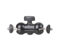 OSNIYAW Bras professionnel multifonction à tête sphérique double adaptateur à bille avec trou de vis de 1/4" pour caméra moniteur flexible