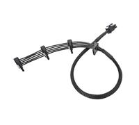 OSNIYAW Câble d'alimentation 6 broches vers 4 SATA de qualité supérieure pour blocs d'alimentation G1 650G1 / 750G1 avec câble d'extension d'alimentation tressé de 50 cm de long