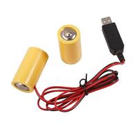 OSNIYAW Câble d'alimentation universel pour éliminateurs de batterie de taille 3 V C vers 2 pièces 1,5 V LR14 pour télécommande de lumière LED