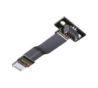 OSNIYAW Câble USB 3.2 type E mâle vers femelle - Câble de données rapide - Panneau avant - Câble plat de type E mâle vers femelle