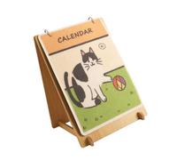 OSNIYAW Calendrier à gratter multifonction pour chat, jouet en tissu en bois pour décoration de la maison, calendrier à gratter multifonctionnel pour chat