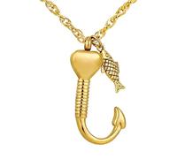 OSNIYAW Collier avec pendentif urne en forme de cœur avec mécanisme d'ouverture pour animal de compagnie disparu