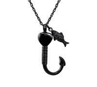 OSNIYAW Collier avec pendentif urne en forme de cœur avec mécanisme d'ouverture pour animal de compagnie disparu