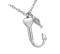OSNIYAW Collier avec pendentif urne en forme de cœur avec mécanisme d'ouverture pour animal de compagnie disparu