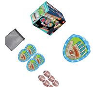 OSNIYAW De 1 Ensemble Brighten Twelve Fifty The Dark Sticky Sphere Game avec 4 palettes et 6 Globes pour des tâches de Divertissement Nocturnes passionnantes en Plein air et en Famille Sticky Sphere
