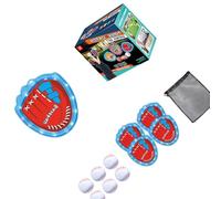 OSNIYAW De 1 Ensemble Brighten Twelve Fifty The Dark Sticky Sphere Game avec 4 palettes et 6 Globes pour des tâches de Divertissement Nocturnes passionnantes en Plein air et en Famille Sticky Sphere