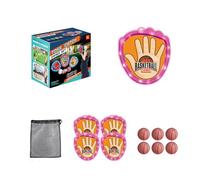 OSNIYAW De 1 Ensemble Brighten Twelve Fifty The Dark Sticky Sphere Game avec 4 palettes et 6 Globes pour des tâches de Divertissement Nocturnes passionnantes en Plein air et en Famille Sticky Sphere