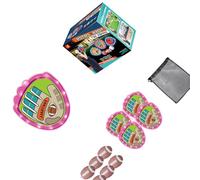 OSNIYAW De 1 Ensemble Brighten Twelve Fifty The Dark Sticky Sphere Game avec 4 palettes et 6 Globes pour des tâches de Divertissement Nocturnes passionnantes en Plein air et en Famille Sticky Sphere