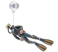 OSNIYAW Décoration d ' Aquarium en résine, Figurine de plongée avec Boule Flottante, Poisson pour Ornement de réservoir, Accessoires d ' aménagement paysager Betta, décorations de réservoir en résine