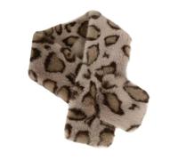 OSNIYAW Écharpe en fausse fourrure imprimée léopard offrant une à la mode pour les femmes pendant la saison d ' automne et d ' hiver cache-cou en peluche