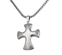 OSNIYAW Élégant collier en forme de croix bicolore avec plaqué or 18 carats, accessoire élégant, parfait pour un usage quotidien, bijoux religieux tendance, Einheitsgröße, comme décrit, Comme décrit