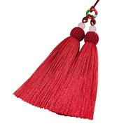 OSNIYAW Élégant pendentif double gland pour marque-pages, accessoires de fabrication de bijoux, franges en soie polyester pour un usage quotidien