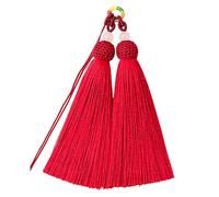 OSNIYAW Élégant pendentif double gland pour marque-pages, accessoires de fabrication de bijoux, franges en soie polyester pour un usage quotidien