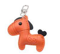 OSNIYAW Élégant support en cuir avec petit design équin, décoration robuste, texture cuir pour sac à main, sac à dos ou clés, Tel que montré, taille unique