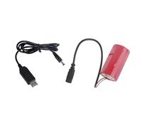 OSNIYAW Éliminateurs de piles LR20 D alimentés par USB 1 5 V pour appareils à gaz, outils et mesures, câble d'alimentation USB, chauffe-eau