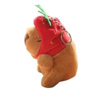 OSNIYAW Joli porte-clés Capybara en peluche avec pendentif mignon en peluche pour voiture, sac à dos, décoration de sac, bijoux animaux mignons porte-clés pour homme et femme, C, taille unique