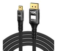 OSNIYAW Le Petit Câble D'extension DisplayPort 2.1 16K Prend En Le Câble De Transmission De Vitesse 16K @ 60Hz 8K @ 120Hz 80Gbps