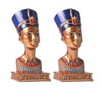 OSNIYAW Lot de 1/2 sculptures en résine sur le thème égyptien pour bureau