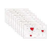 OSNIYAW Lot de 10 étiquettes d'impact sur le visage de club de golf pour les pratiques avec haute visibilité et résistance à l'usure