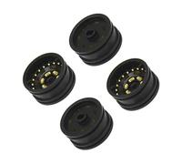 OSNIYAW Lot de 4 moyeux de roue en laiton pour les modifications de voiture SCX30 Crawler à l'échelle 1:30, offrant une meilleure stabilité et une meilleure traction, moyeux en laiton