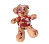 OSNIYAW Petit Ours Blessé Inspiré De L'horreur Figurine en Peluche Douce Ours Réaliste Parfait pour Les Adultes Et Les Collection d'halloween Accessoire De Bijoux