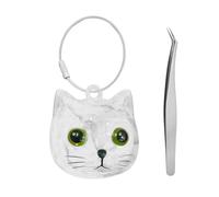 OSNIYAW Porte-clés cénotaphe authentique pour animal domestique avec clip en métal transparent pour la conservation des poils d'animaux domestiques