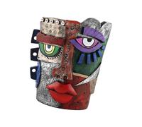 OSNIYAW Pot de fleurs artistique avec visage abstrait, avec drainage pour l'entretien des plantes, intérieur et extérieur, pot de fleurs