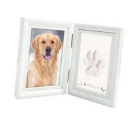 OSNIYAW Récipient sentimental en bois pour stocker des empreintes de pattes, des photos et des données spéciales pour rappeler la perte d'un animal de compagnie