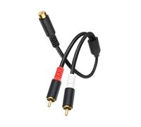 OSNIYAW Répartiteur de son professionnel avec gaine tressée en nylon, câble répartiteur à double blindage pour une transmission stable du signal, Y Link