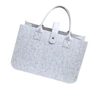 OSNIYAW Sac à main polyvalent en feutre avec intérieur spacieux, sac de transport pliable, sacs de courses pour organiser les sacs à main en feutre importants et modernes, gris clair