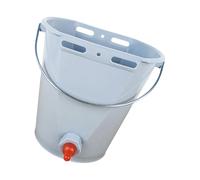 OSNIYAW Seau d'alimentation multi-animaux avec tétines pour agneau, cochons, poulains 8 L, accessoire d'élevage pour chiot/agneau/porcelet