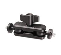 OSNIYAW Support extensible rotatif à 360° en alliage d'aluminium pour caméra d'action microphone, tête sphérique double légère et robuste, bras d'extension, clip de caméra à libération rapide