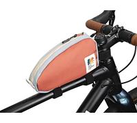 Oso Supply Co - Sac de vélo Top Tube, Sac et Pochette pour Cadre Avant de vélo, Parfait pour Ranger Les Accessoires de vélo, Fermeture éclair étanche et Pochette (Orange brûlé)
