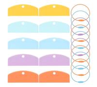OSOLADY 1 Jeu de Porte-Cartes : Pochettes de Rangement réutilisables en Plastique avec Anneaux, compatibles avec Les Cartes Yoto, étui de Voyage Portable pour Enfants