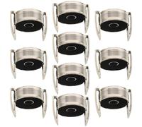OSOLADY 10 Pièces Bouchon de Flacon de Parfum, Capuchon de Bouteille de Parfum, Forme Trophée, Plastique, Or, Compatible Colliers de Pompe Ø15mm, Anti-Fuite, Voyage, Présentoir de Vente