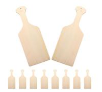 OSOLADY 10 Pièces Mini Planches à Découper en Bois avec Manche, Résistantes Déformation, Surface DIY Cuisine et Service, Préparation Présentation