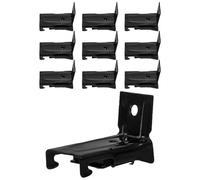OSOLADY 10 Pièces Quincaillerie pour Tringle à Rideaux Courbe Supports Muraux en Fer Design de Positionnement Précis Installation Facile pour Amateurs de Bricolage