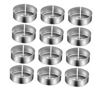 OSOLADY 100 ensembles Lot Coupelles Bougies Alu avec Mèches Récipient Chauffe-plat Aluminium Léger sans Odeur pour Fabrication Bougies DIY et Cadeaux