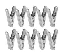OSOLADY 10pcs Pinces à Linge en Acier Inoxydable Robustes et Polyvalentes Maison, Clips Solides de 63x15x30mm pour Séchage et Couture