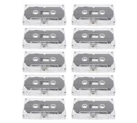 OSOLADY 10pièces Lot de Cassettes Audio Vierges Bandes Audio Vierges Rétro pour Enregistrement DIY Cassette Vide pour Messages Personnalisés et Décoration Vintage