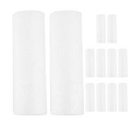 OSOLADY 12 Pièces de Cylindres en Mousse Polystyrène Solides pour Bricolage, Peinture et Activités Créatives, Matériau Léger pour L'éducation Précoce