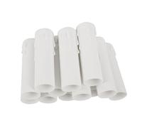 OSOLADY 12 PièCes Douilles De Bougie En Pvc Blanches Pour Lustre Manchons Cire 3 Pouces Avec Effet DéCoratif En Forme De Larme Pour Usage Domestique HôTel Mariage