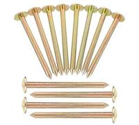 OSOLADY 12 Pièces Piquets de Repérage en Acier Inoxydable Or pour Projets Paysagers et Jardinage, Faciles à Démonter et Solide Design Professionnel Simple
