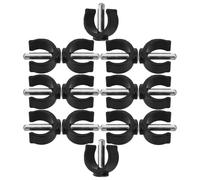 OSOLADY 14 Pièces Clips de Verrouillage de Rechange en Abs et Acier pour -28mm, Forme C, Goupille de 28mm, Ajustement Hauteur, Accessoires pour Rails de Sécurité et Porte-canne