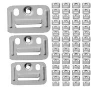 OSOLADY 150 Pinces de Fixation murales intégrées, Boucles de Fixation en Acier Inoxydable, Clips de Montage Robustes, Installation Facile pour Panneaux de Fibres de Bois et Meubles