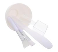 OSOLADY 1ensemble Bol à Mélanger Silicone Pour Masque Visage Ensemble Avec Brosse Applicatrice Et Spatule Outils De Beauté Pratiques Pour Créer Masques Et Lotions Pour De Soins Peau