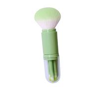 OSOLADY 1ensemble Pinceau De Maquillage Double-embout Portable Brosse Multifonction Pour Et à Paupières Ensemble Rétractable Vert