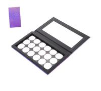 OSOLADY 1ensemble Portable Empty Eyeshadow Case Refillable Makeup Organizer with Mirror Blush and Eyeshadow Palette for Travel Design
