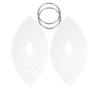 OSOLADY 2 jeux de gabarits de couture en forme de feuilles pour loisirs créatifs, gabarits en acrylique transparent pour la couture et le travail du bois, pochoirs pour patchwork et quilting en forme